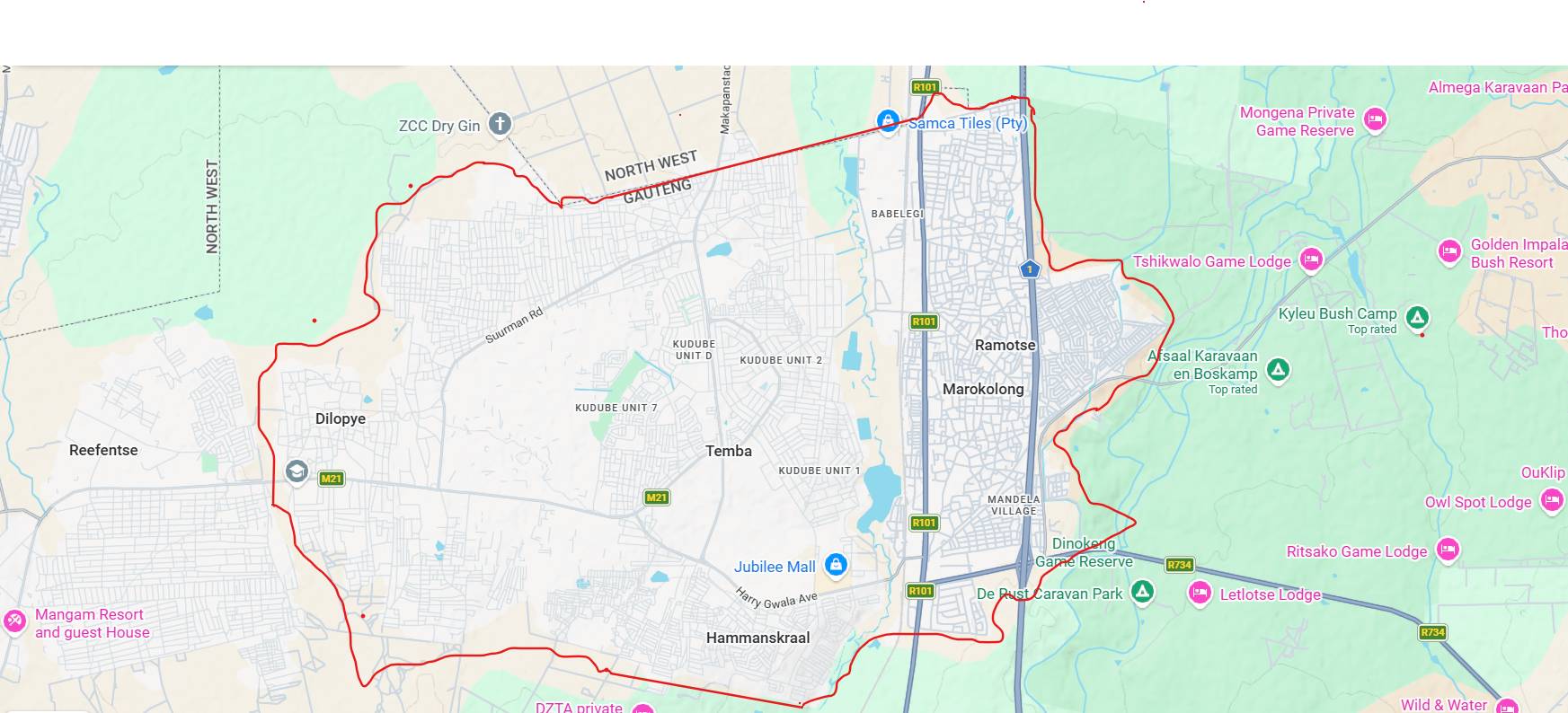 Service Area Map
